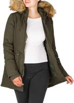 Thumbnail for your product : Modern Eternity Sara Faux Fur-Trim Three-In-One Maternity Parka