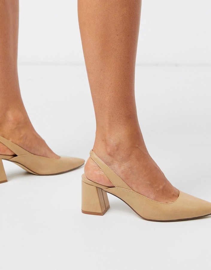 Slingback Block Heel Shoes | Shop the world's largest collection of fashion  | ShopStyle