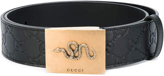 Gucci snake buckle belt