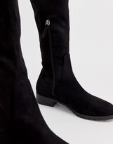 Thumbnail for your product : Raid Wide Fit Leyana black flat over the knee boots