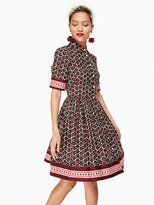 Thumbnail for your product : Kate Spade Floral tile shirtdress