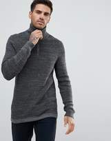 Thumbnail for your product : BOSS Half Zip Jumper In Grey