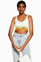 Thumbnail for your product : Topshop Girls Knitted Slogan Bralet