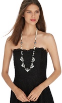 Thumbnail for your product : White House Black Market Pearl Hematite Crystal Magnetic Necklace