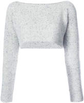 Thumbnail for your product : Baja East cropped ribbed jumper