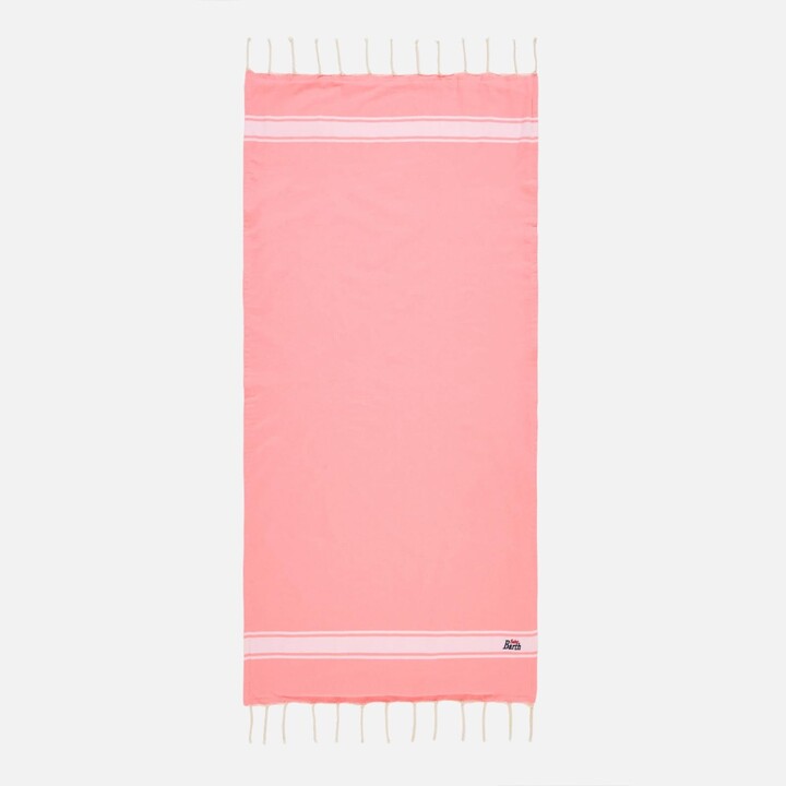 Fluo Pink Fouta Doubled With Sponge