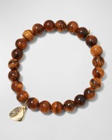 Thumbnail for your product : Sydney Evan 14k Diamond Coffee Cup & Wood Bracelet