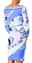 Thumbnail for your product : Emilio Pucci Asymmetric Printed Jersey Dress, Blue
