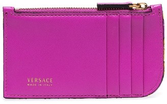 Versace Icon Baroque quilted leather card holder