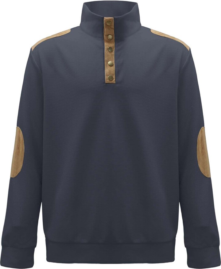 Corduroy Sweatshirt Elbow Pad Sweater Mens Sport Coat Elbow