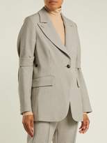 Thumbnail for your product : MM6 MAISON MARGIELA Checked Jersey Jacket - Womens - Beige Multi