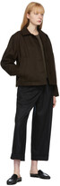 Thumbnail for your product : Margaret Howell Brown Wool Asymmetric Melton Jacket