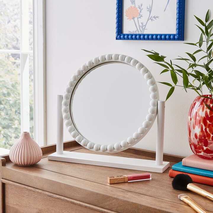 Dunelm Bobbin Round Dressing Table Mirror White ShopStyle