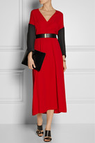 Thumbnail for your product : Marni Two-tone crepe midi dress