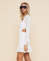 Thumbnail for your product : SUBOO Women's White Mini Dresses - Beth Mini Dress With Neck Cut Out