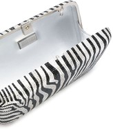 Thumbnail for your product : Judith Leiber Seamless zebra print clutch