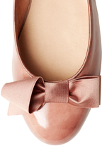 Thumbnail for your product : French Sole Molly Patent Leather Bow Ballet Flat