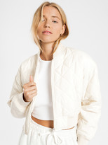 Thumbnail for your product : Nude Lucy Classic Bomber Jacket in Chalk