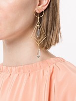 Thumbnail for your product : Mercedes Salazar Secret Geometry Diamond-shaped Earrings