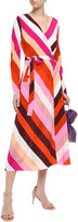 Thumbnail for your product : Diane von Furstenberg Tilly Paneled Floral-print Silk Crepe De Chine Midi Wrap Dress