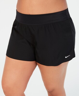 plus size nike solid boardshort swim bottoms