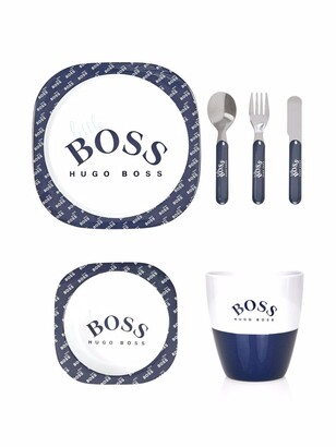BOSS Kidswear Logo-Print Meal Set
