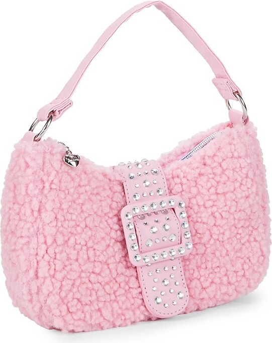 Flower Crown Miss Bella Plush Duffle Bag in Pink