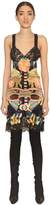 Thumbnail for your product : Givenchy Geometric Print Silk Satin & Lace Dress