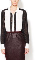 Thumbnail for your product : Walter Julia Pointed Collar Blouse