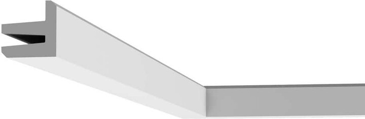 2 in. x 2 in. x 78-3/4 in. Primed White Plain Polyurethane Crown Moulding