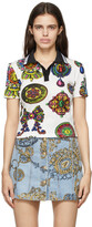 Thumbnail for your product : Versace Jeans Couture White Regalia Baroque Print Polo