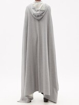 Thumbnail for your product : Raf Simons Hooded Cotton-jersey Sweatshirt Cape - Grey