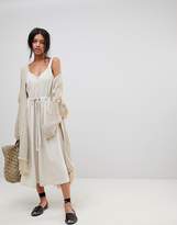 Thumbnail for your product : Moon River Oversized Fringed Cardigan