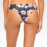 Thumbnail for your product : Tori Praver Seafoam Women's Floral Brazilian Cut Hipster Bikini Bottom - Indigo Blue