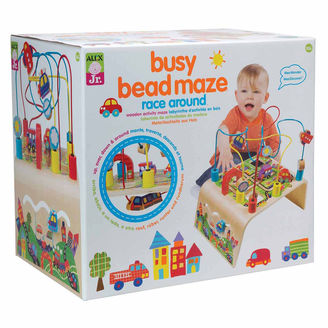 Alex Jr Busy Bead Race Around Wooden Interactive Toy