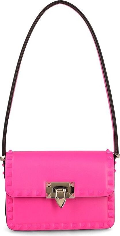 Valentino - Valentino Garavani Vring Textured-leather Shoulder Bag - Pink  #sponsored #ad #paid Thank you Ne…
