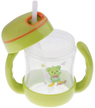 Baoblaze 240ML BPA Free Toddler Drinking Cup Baby Kids Non Spill Flip Straw Bottle - , as described