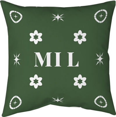 Khieu Milwaukee Basketball Colors Green Twill Pillow
