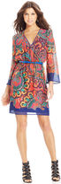 Thumbnail for your product : XOXO Printed Belted Dress