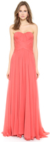 Thumbnail for your product : Marchesa Strapless Silk Chiffon Gown