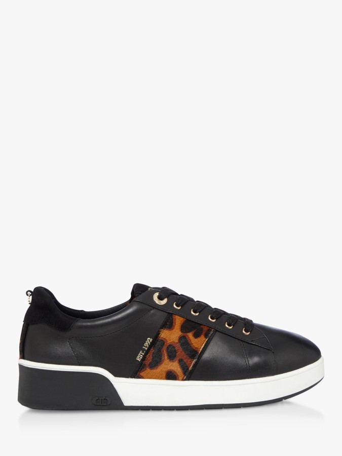 dune black trainers womens