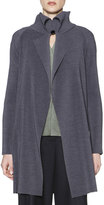 Thumbnail for your product : Giorgio Armani Fold-Collar Long Plisse Jacket
