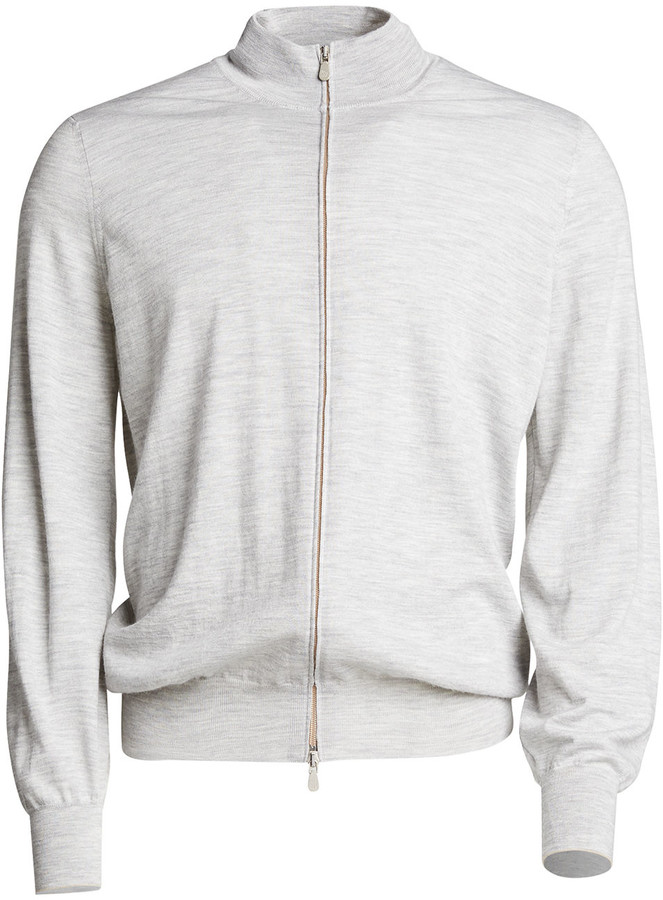 mens cashmere cardigan zipper