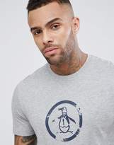 Thumbnail for your product : Original Penguin Large Logo T-Shirt Slim Fit In Grey Marl