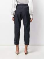 Thumbnail for your product : Peserico high waisted cropped trousers