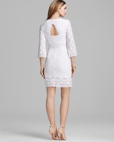 Thumbnail for your product : Shelli Segal Laundry by Petites Dress - Three Quarter Sleeve V Neck Lace