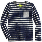 Thumbnail for your product : J.Crew Boys' ringer pocket T-shirt in navy stripe