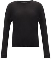 Thumbnail for your product : FRANCES DE LOURDES Marlon Cashmere-blend Jersey Long-sleeved T-shirt - Black