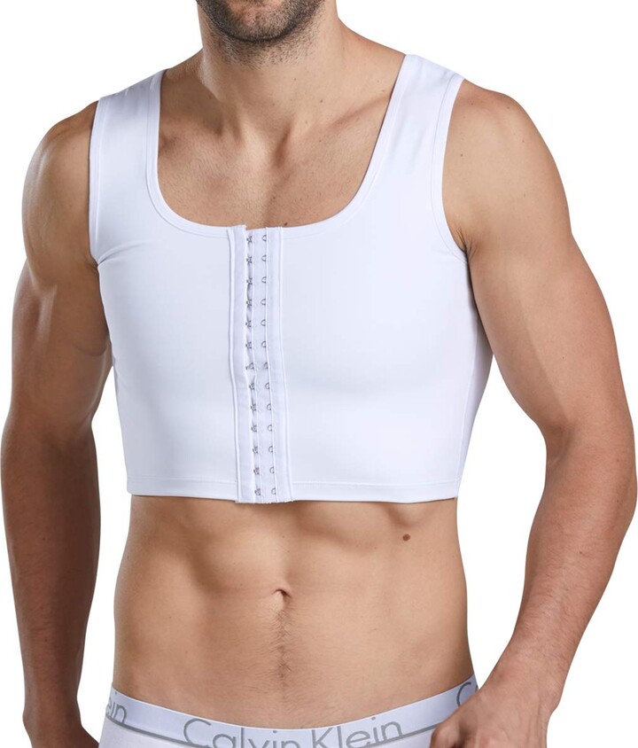 UK Mens Slimming Compression Undergarment for Gynecomastia Man Boobs Vest UK New 