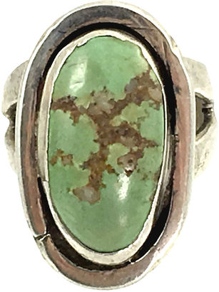 One Kings Lane Vintage Green Turquoise Navajo-Style Ring